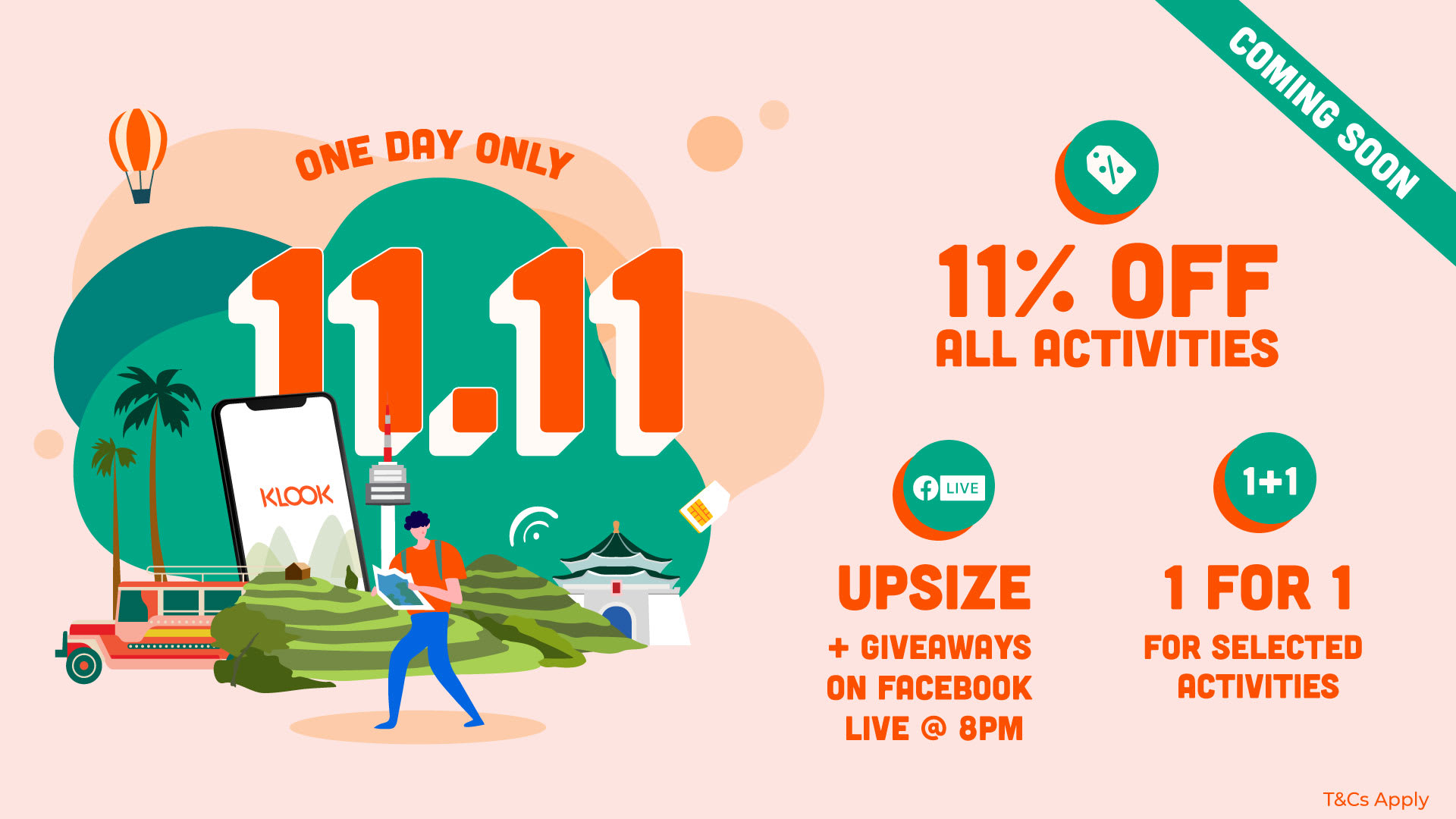 Standby For The 24 Hour 1111 Sale On Klook For Epic Deals