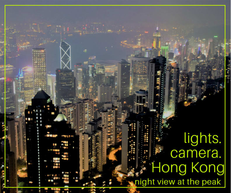 Night view of Hong Kong from the Peak