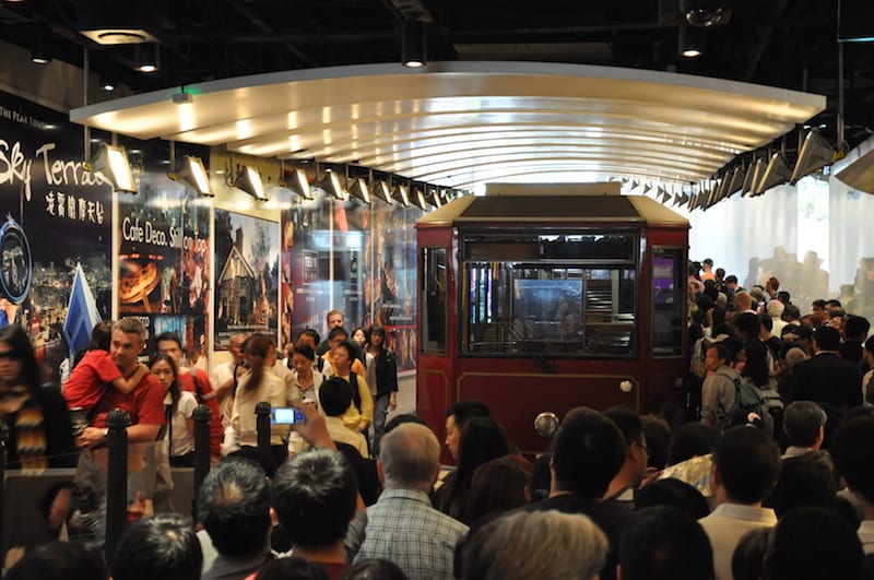 Peak Tram Queue