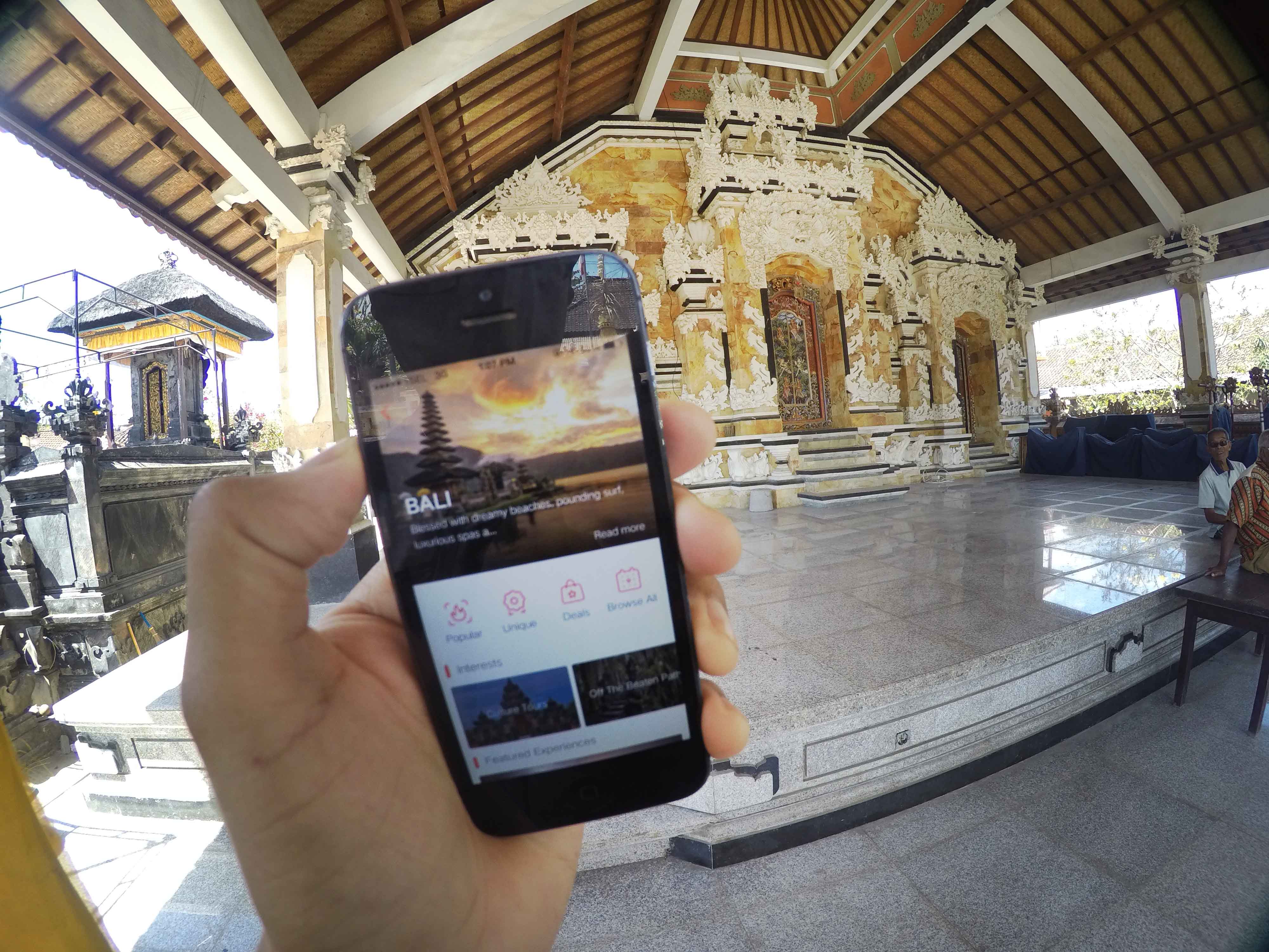 Bali The Klook app