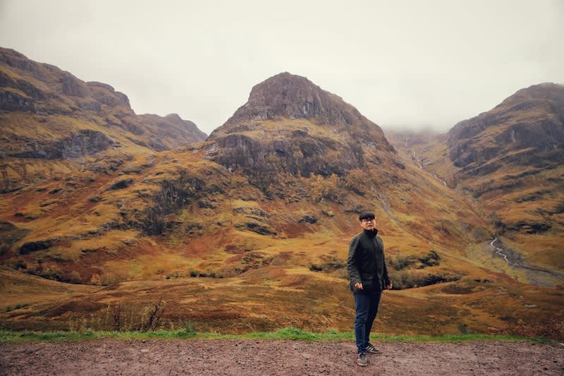 三姐妹山包含Beinn Fhada、Gearr Aonach 和 Aonach Dubh等三座山 。Photographer | Serina Su