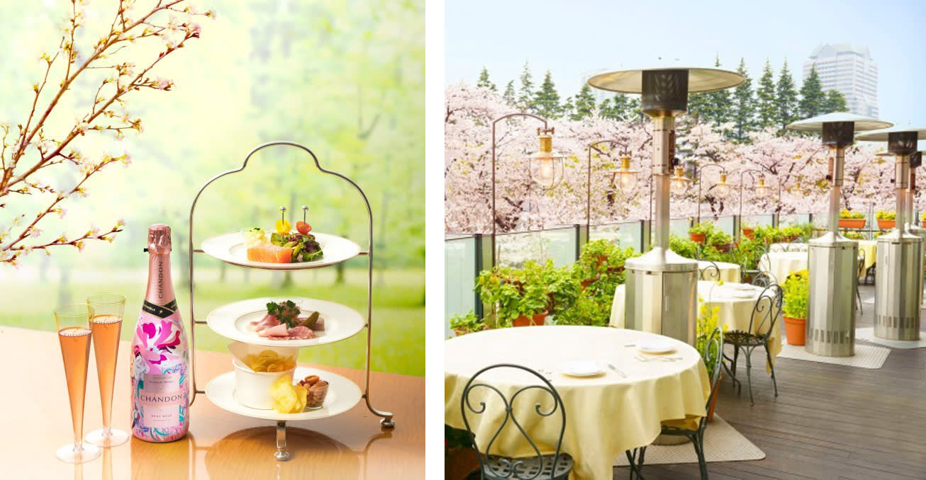 左:CHANDON香檳限定口味Shandon Rose/右:Shandon Blossom Lounge(來源:FASHION PRESS)