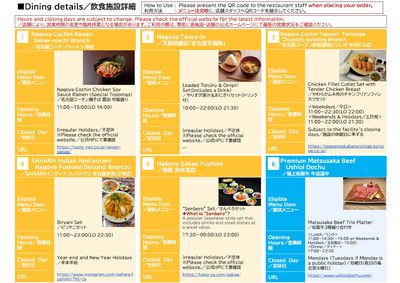 飲食施設詳細