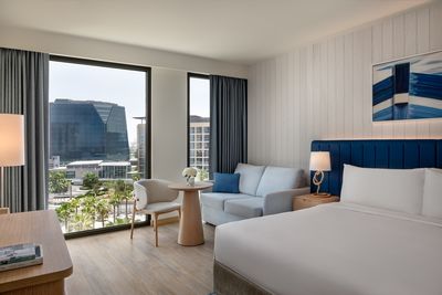 1 Deluxe Plaza View hotel room at Crowne Plaza Abu Dhabi Yas Island