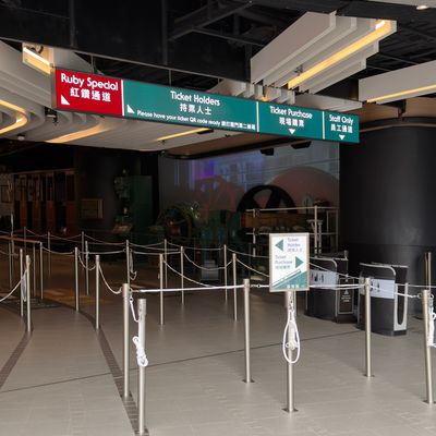 Please proceed to the “Ruby Special” line for boarding