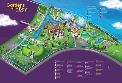 Gardens by the Bay map
