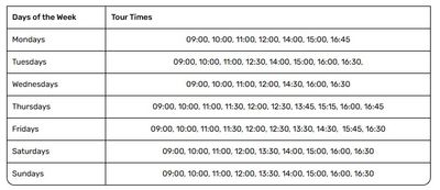You are eligible to join one of the following timed entry slots for Basilica Cistern