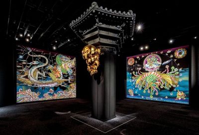 Installation view of Takashi Murakami Mononoke Kyoto Kyoto City KYOCERA Museum, Kyoto, Japan 2024, photo: Joshua White ©2024 Takashi Murakami/Kaikai Kiki Co., Ltd. All Rights Reserved