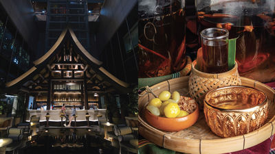 Baan Hanuman, collect your complimentary drink on the 58th Floor