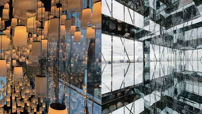 Bangkok Reflection and Virtual Sky Lantern on 58th Fl.