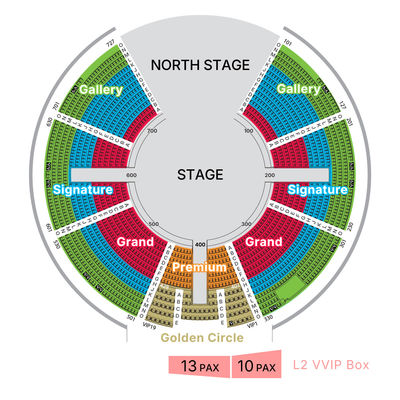 House of Dancing Water Seat Plan