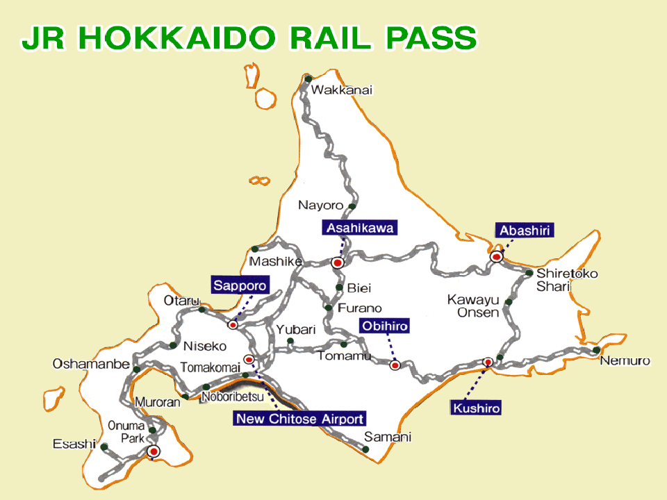 Hokkaido Railway Map