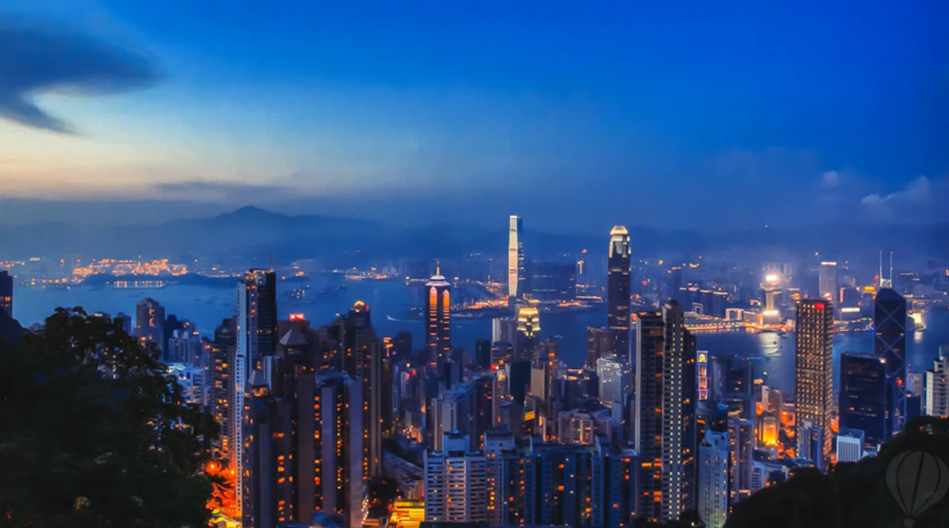 hong kong peak lights