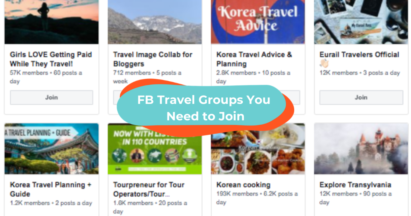 FB travel groups