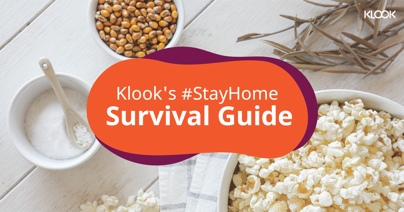 Guide to survive the coronavirus lockdown in India by Klook featuring lockdown recipes, what to watch on Netflix etc  
