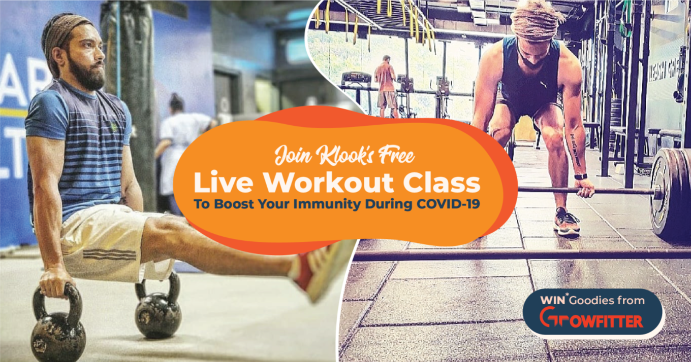 klook india presents free live workout class to boost your immunity during COVID-19 