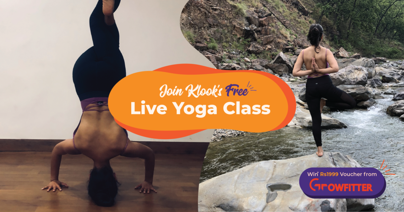 klook india hosts a free live yoga class 