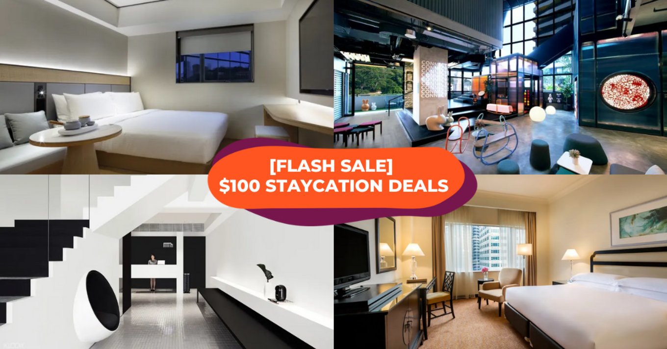 $100 flash sale staycations cover