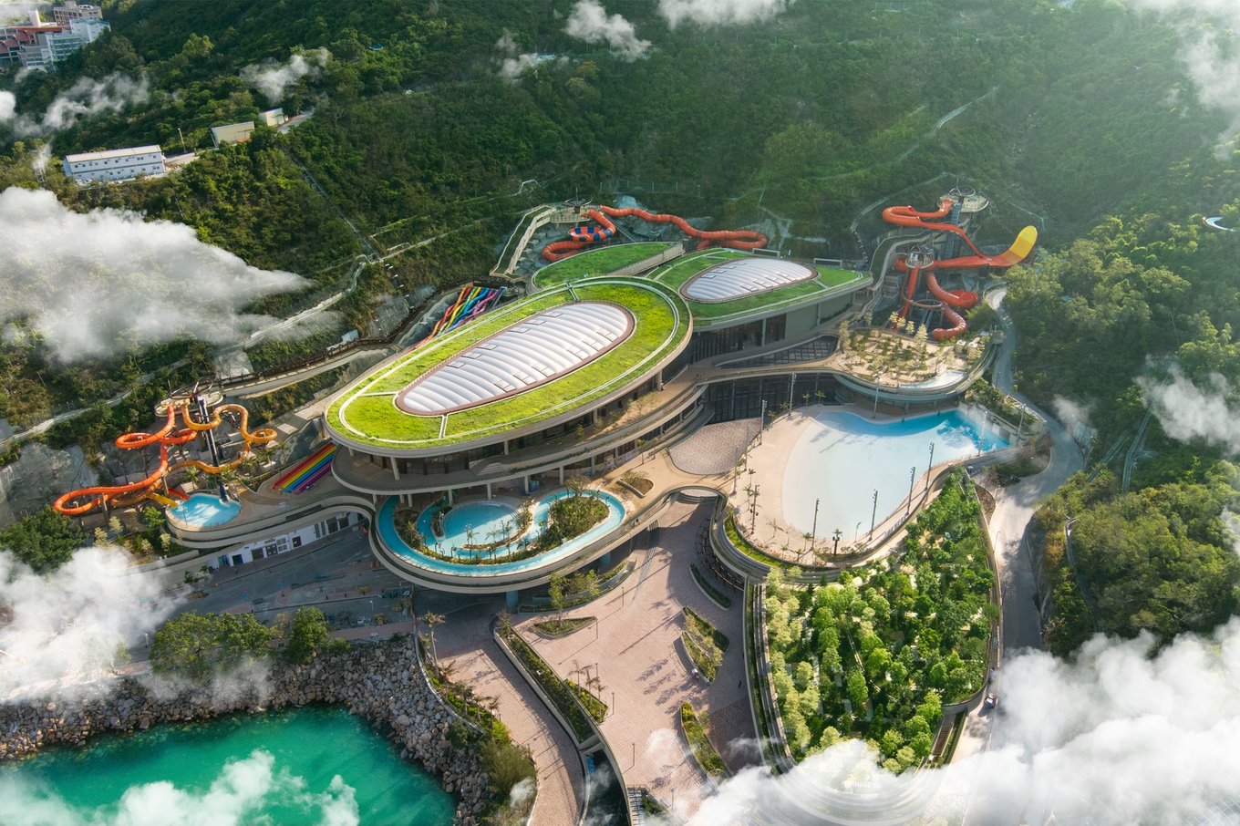 Water World Water Park Aerial View