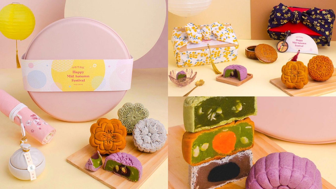 aesthetic mooncake gift sets