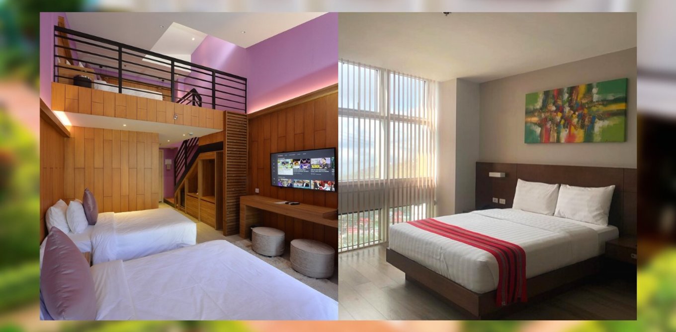 L: The Orchard Hotel Baguio | R: The Podium Botique Hotel