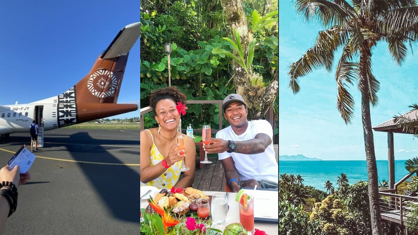 Ready to bid COVID blues bye-bye with a visit to Fiji! Image credits - @fly_fijiairways, @tourismfiji, @vomoislandfiji on Instagram