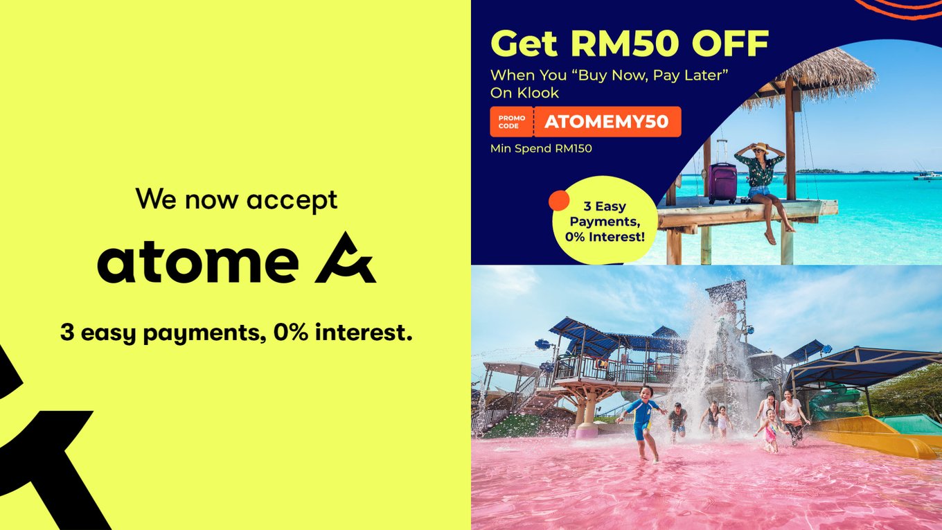 atome klook promo code discount rm50 off