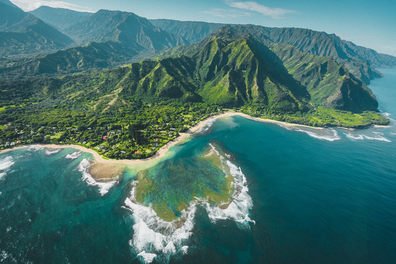 aerial view of hawaii