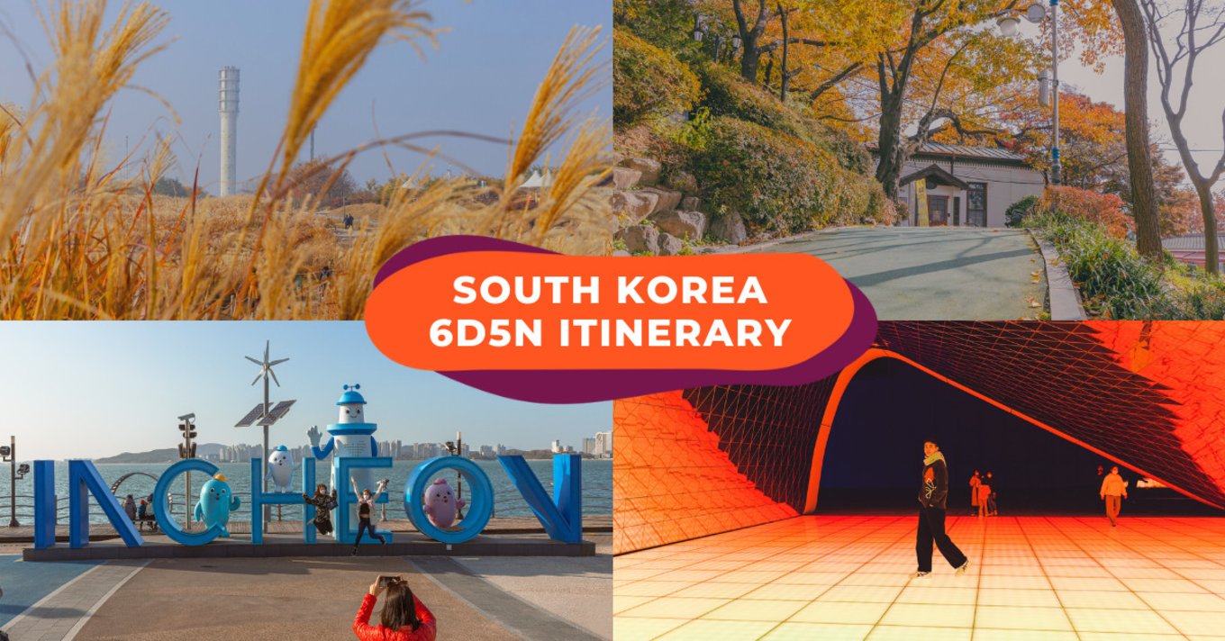 south korea 6d5n itinerary cover image