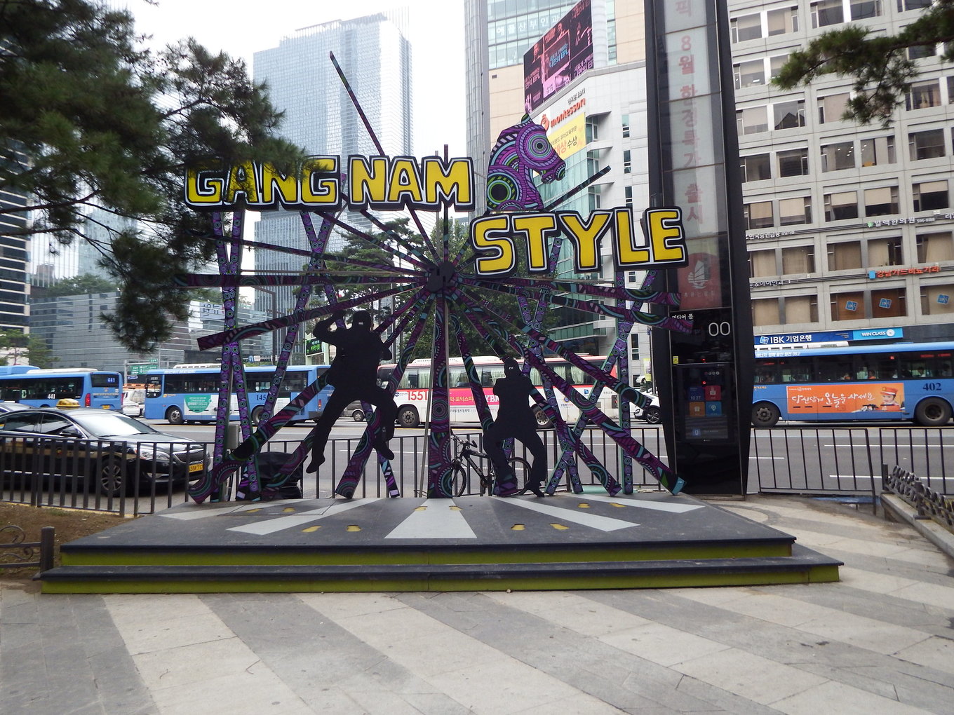 Gangnam Style stage on Gangnam Shopping Street
