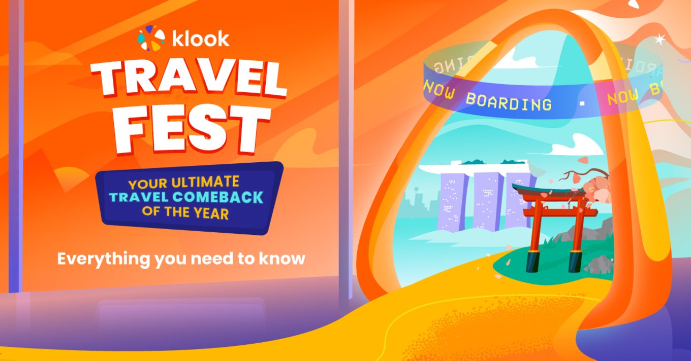 klook travel fest main poster