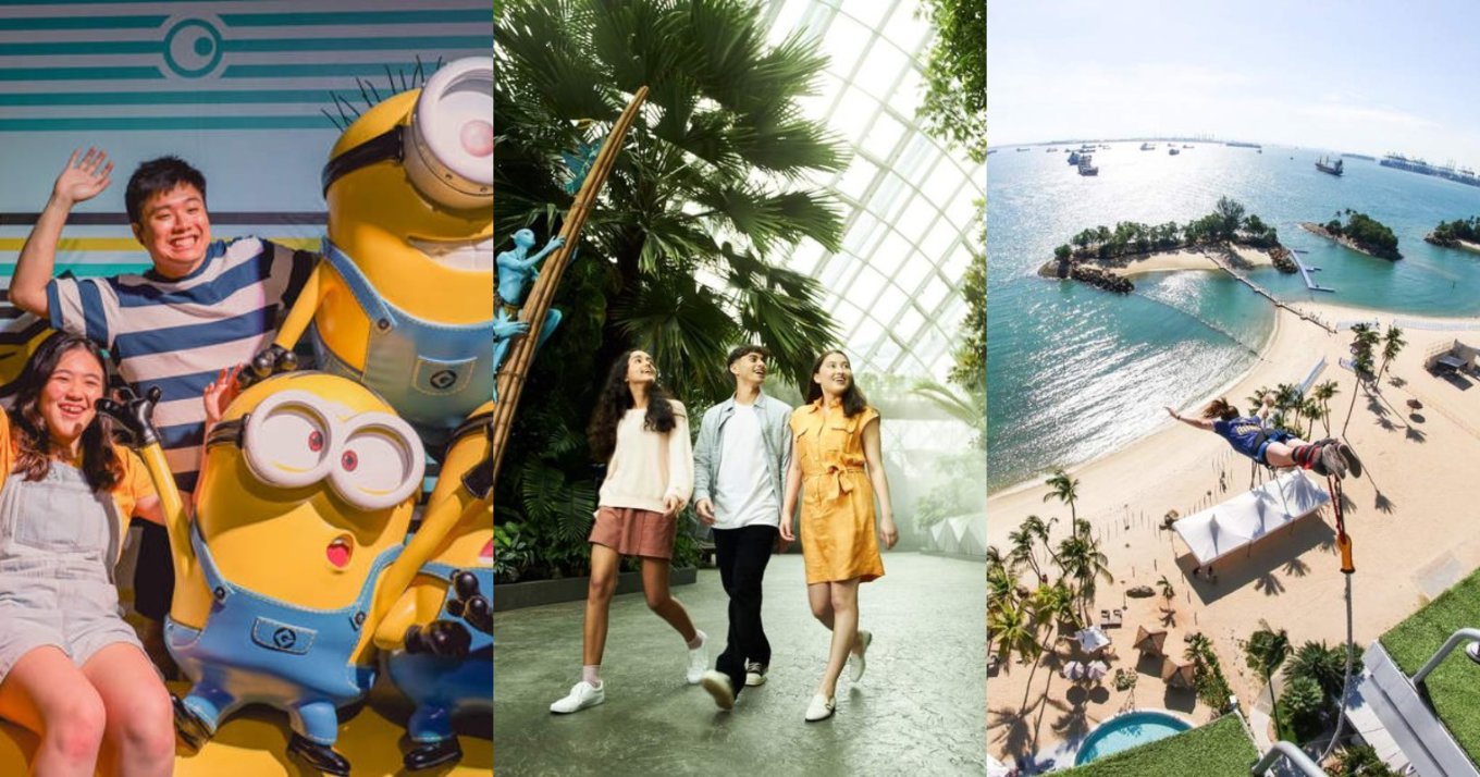 collage of singapore attractions dec