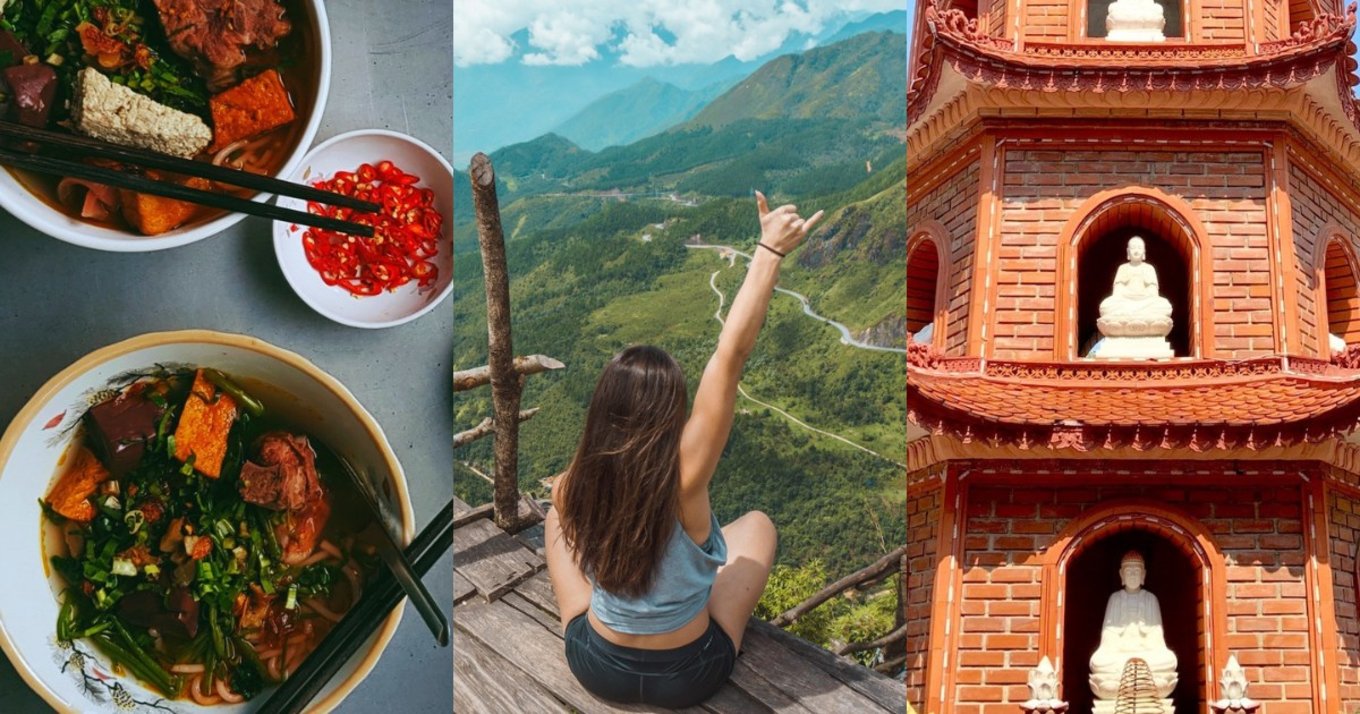 collage of Vietnam trip 5 day itinerary banner