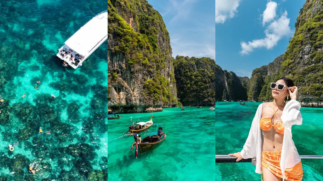 collage of popular Thailand tour package