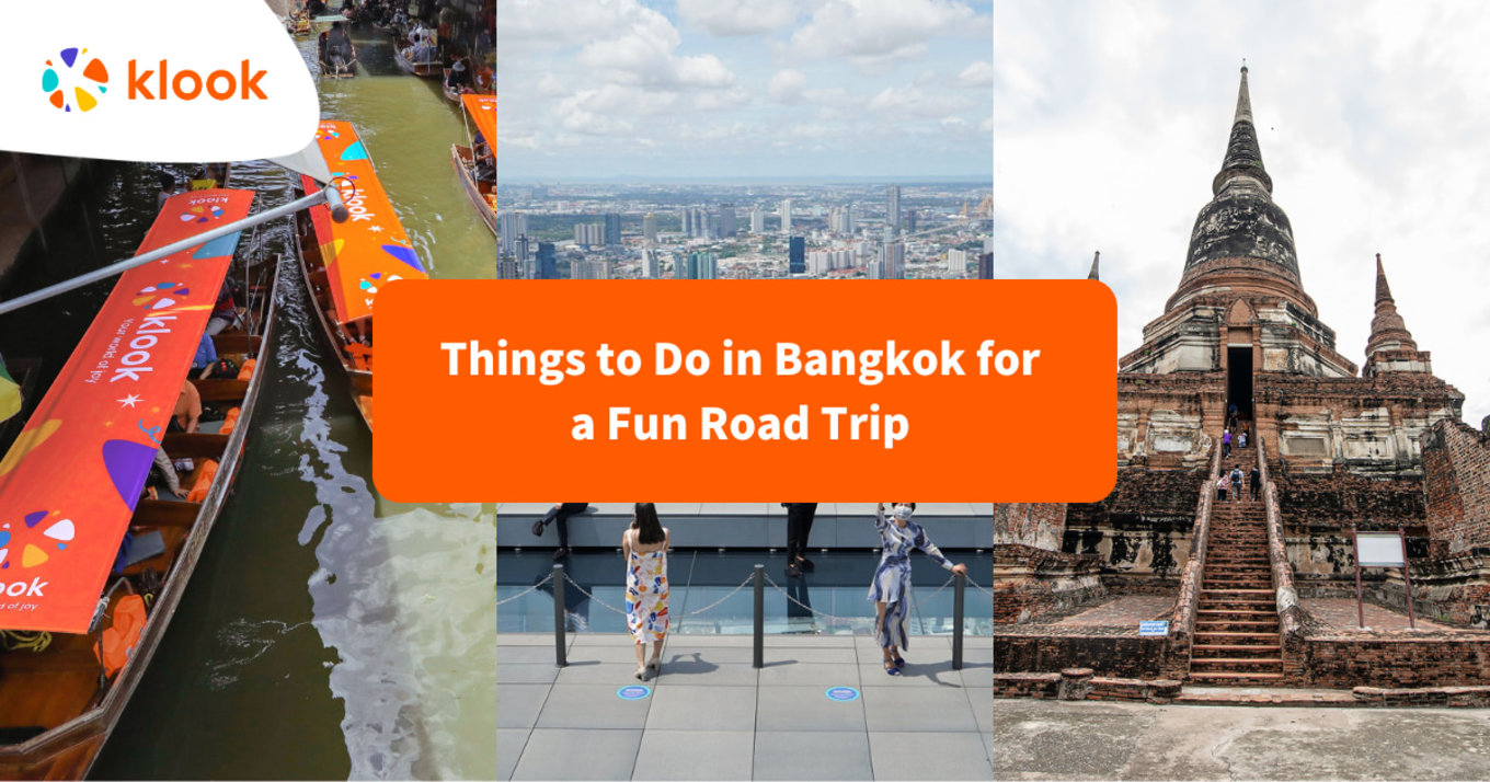 three images showcasing attractions in bangkok