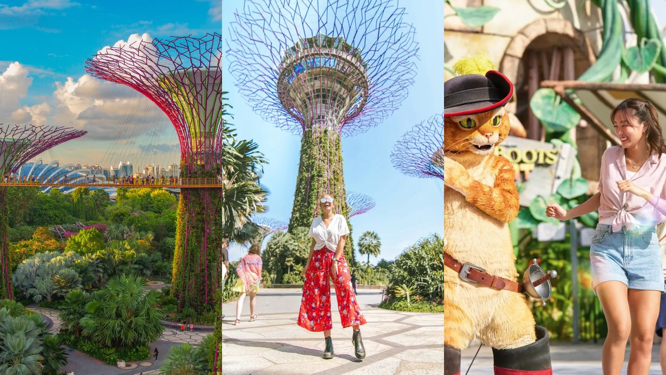 collage of budget itinerary singapore