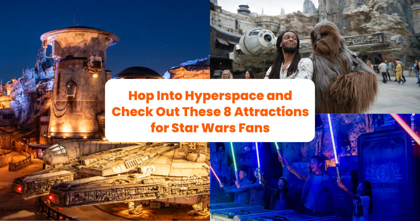 Star Wars characters and attractions