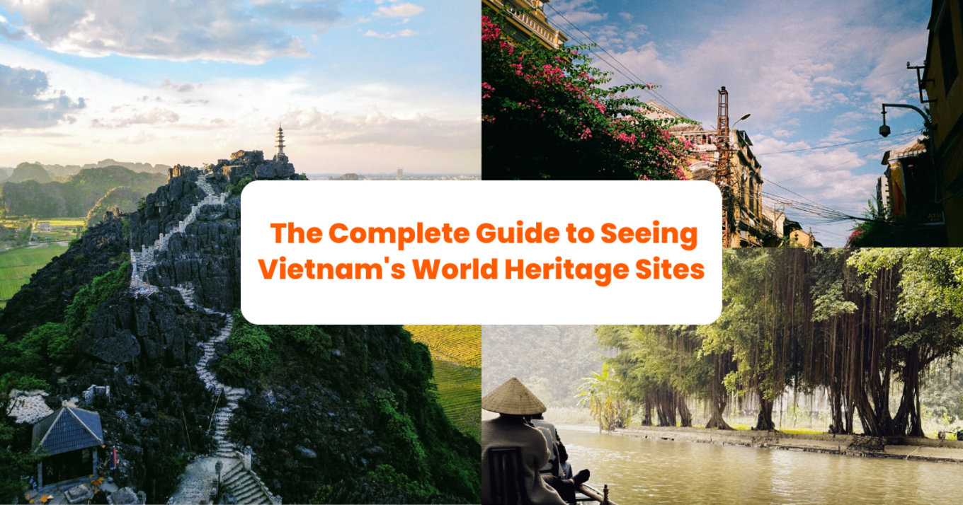 three images showcasing Vietnam locations