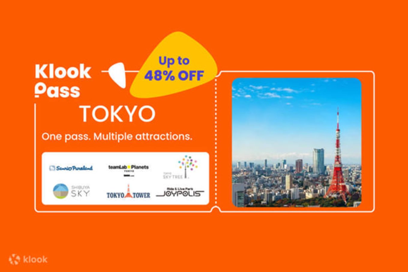 Klook Pass โตเกียว บัตรเดียวเที่ยวทั้งทริป