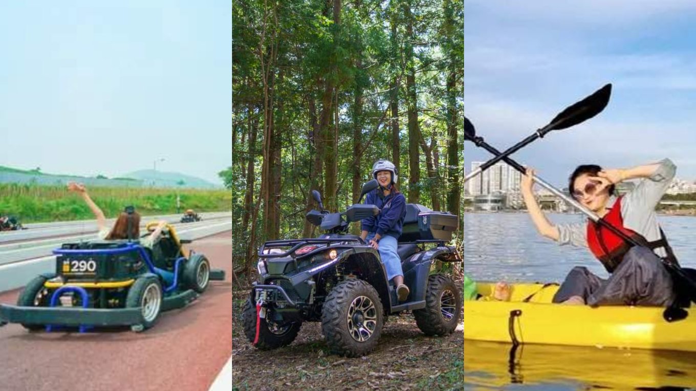 collage of outdoor activities south korea