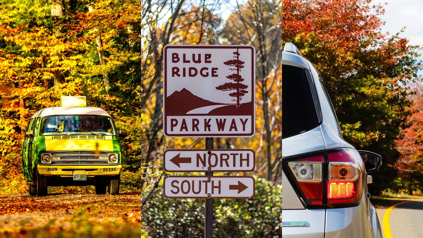 fall road trip usa head banner