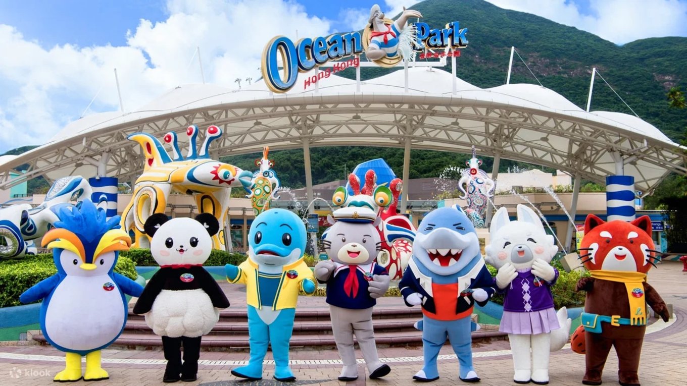 Ocean Park Hong Kong characters