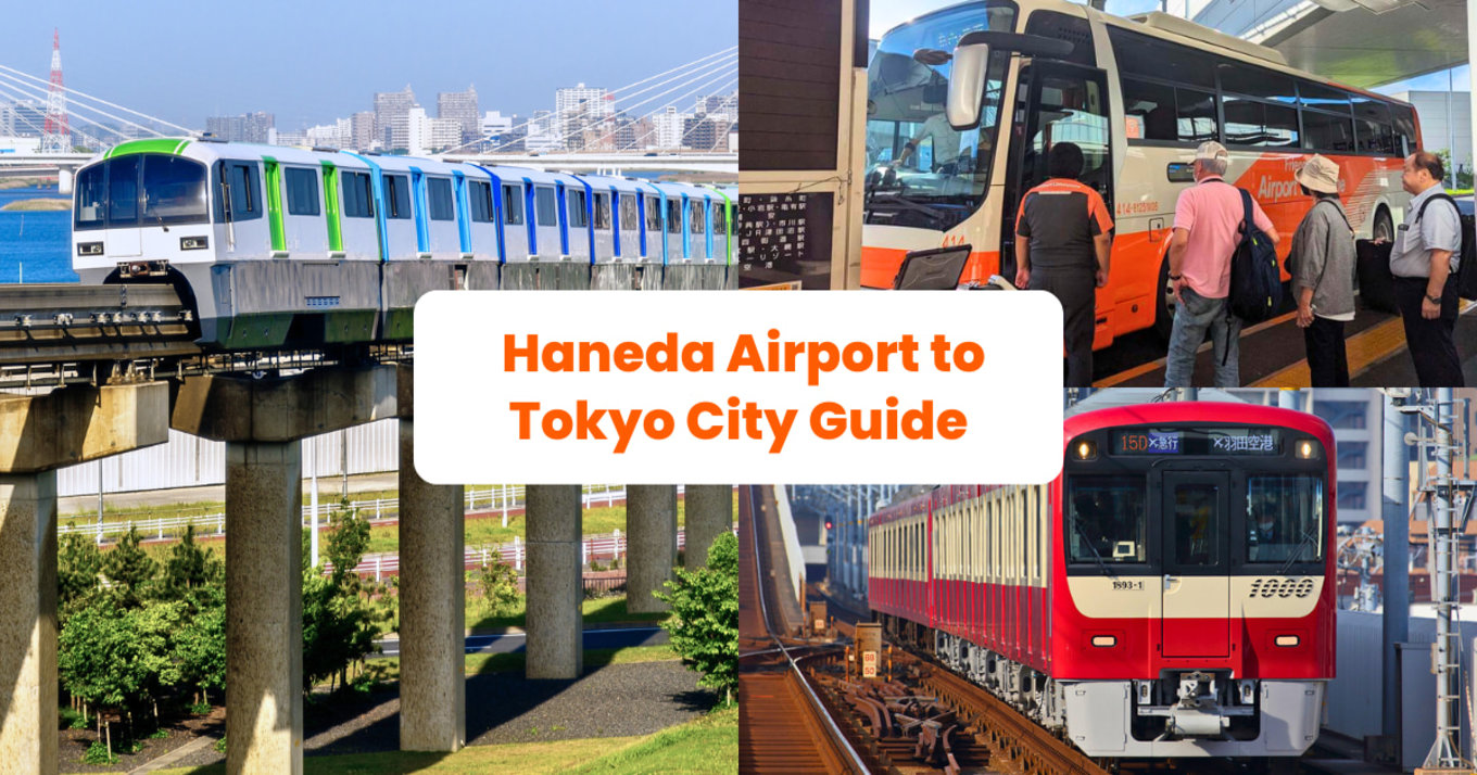 Haneda Airport to Tokyo by train, monorail and bus