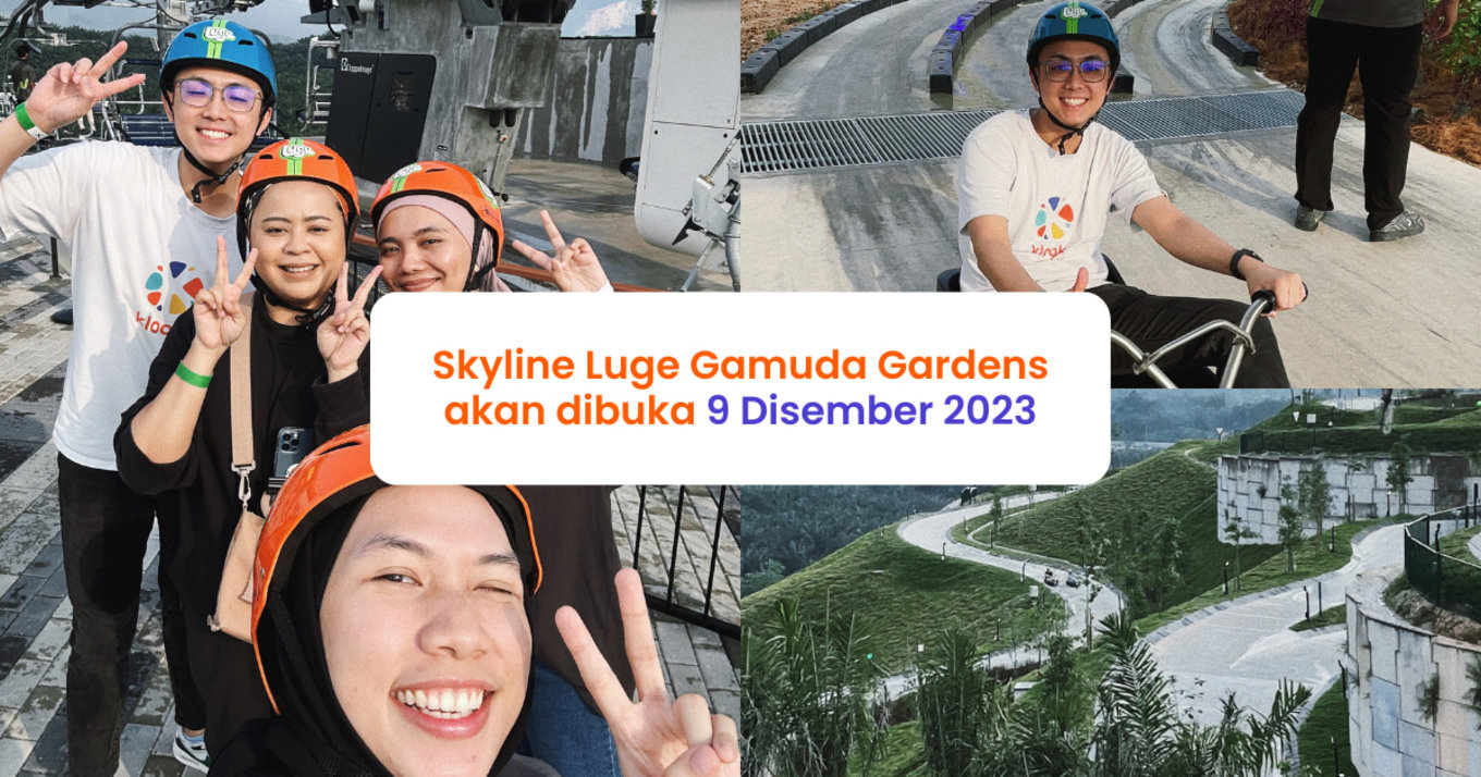 Skyline Luge Gamuda Gardens akan dibuka di Malaysia 9 Disember 2023 ini