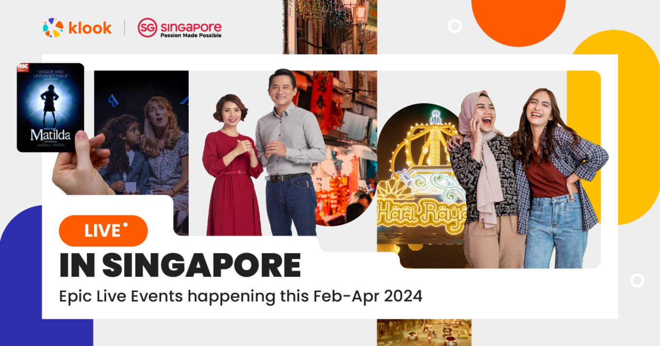 collage of photos showcasing events to expect in singapore this 2024