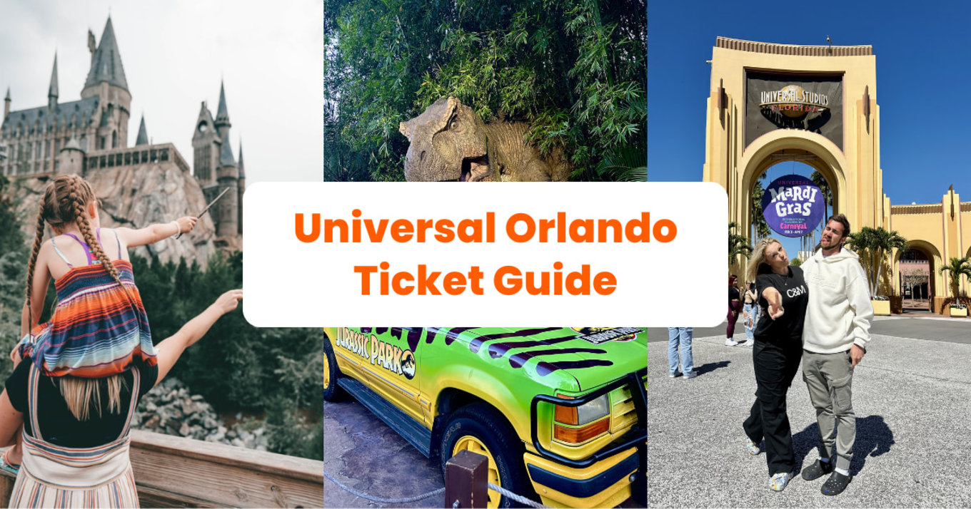collage of three photos of what to expect in universal orlando park with the title of the article in the middle