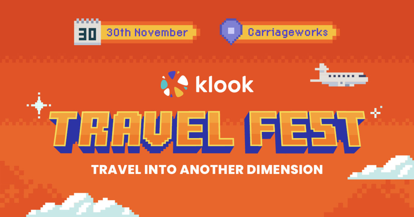 klook australia - poster for klook travel fest 2024 in sydney