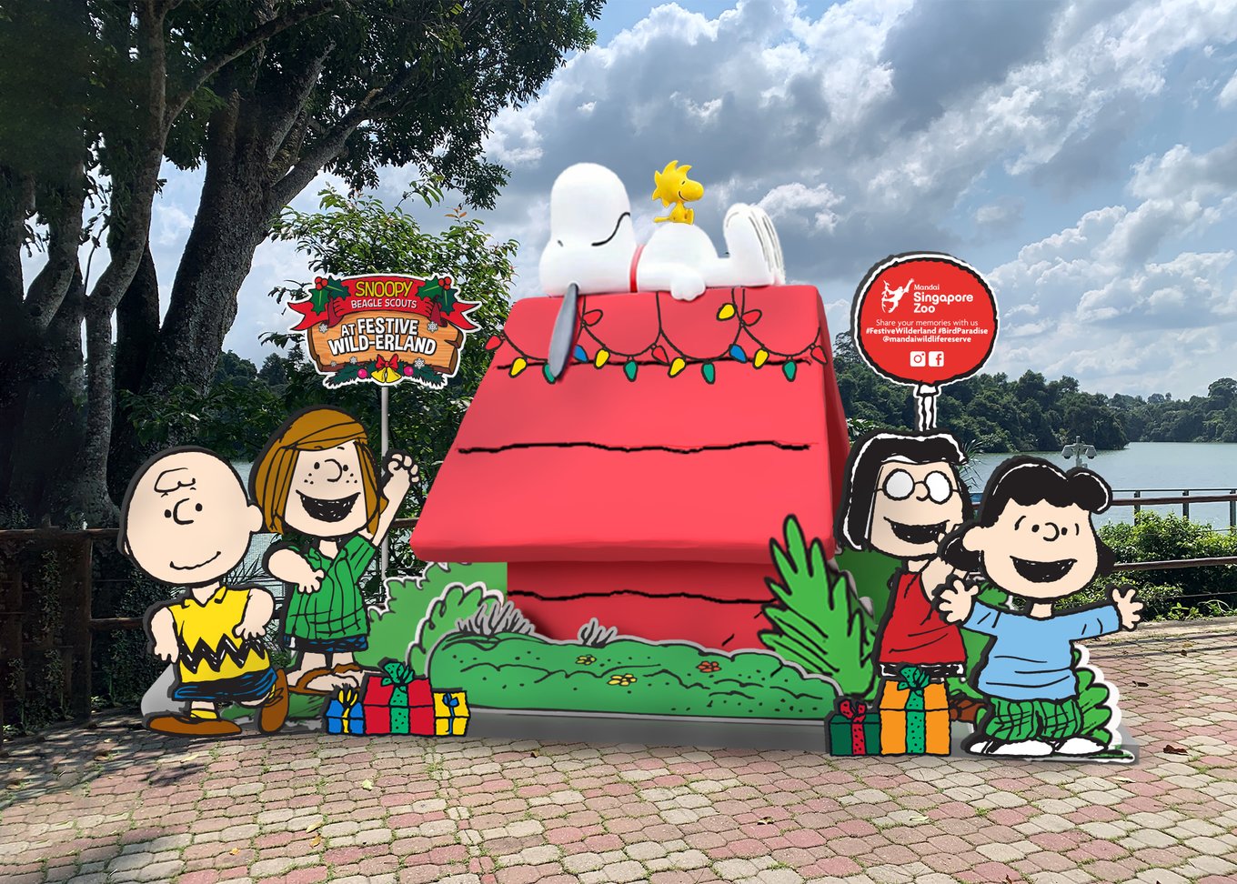 Festive Wild-erland 2024 at Mandai Wildlife Reserve - Snoopy Photo Backdrops