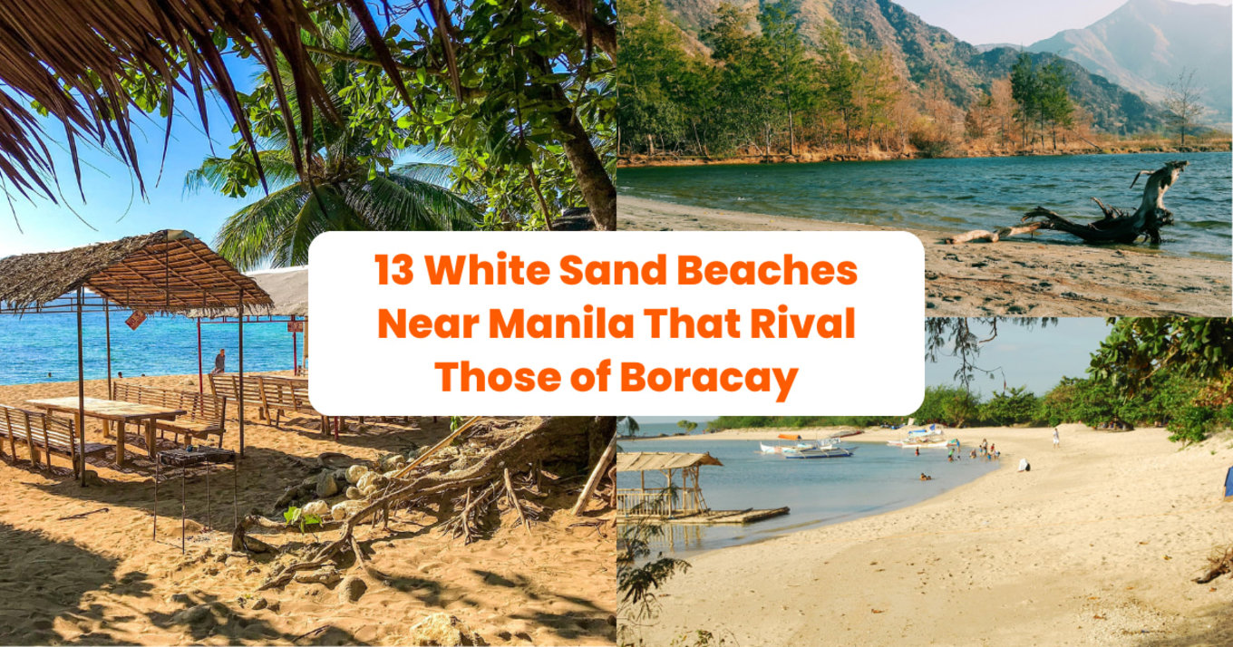 White sand beaches