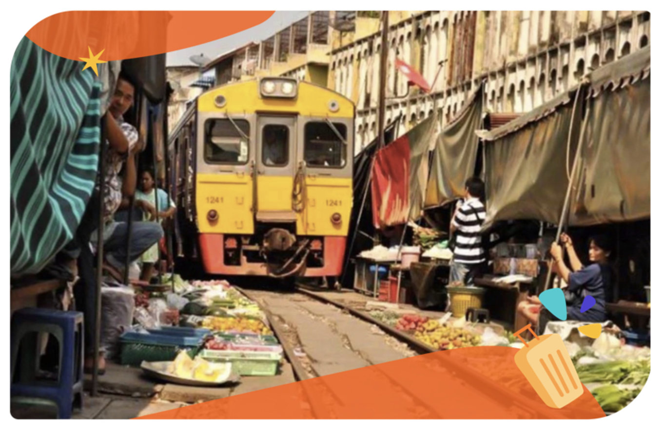 美功鐵道市集 安帕瓦水上市場 一日遊